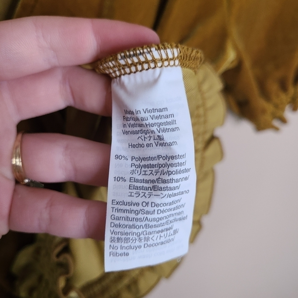 Madewell Velvet Smocked Crossover Top - Picture 7 of 11